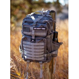 AMERICANPHOENIX 45L Elite Tactical Backpack | 3X Stronger Work & Military Backpack | Water Resistant and Heavy Duty | 3 Day MOLLE Bug Out Bag (Carbon Black)