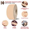 ELW Import Tooling Leather - Cinturón natural de cuero curtido