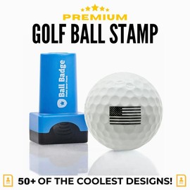 HODL 21 Ball Badge Golf Ball Stamp - Self-Inking Marker for Identifying Balls - Durable Design - Stocking Stuffer Holiday Gift - Golfer Equipment:_Skull & Crossbones