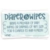 50 Blue Diaper and Wipes Raffle Tickets - Boy Baby
