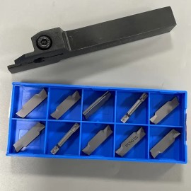 ZHOUZIMI Lathe Grooving Tool Parting Grooving Cut-Off MGMN300-M Carbide Inserts For MGEHR