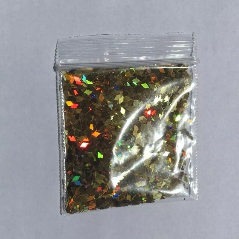 BabyEmma2007 Diamond Shape (Luxury Gold) 2mm Glitter 1tsp-Nail Art Face