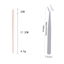 7Pcs Face Jewels Eye Sticker Set Mermaid Scale Stencil Glitter Nails Makeup Brush Curved Tweezer Set for Mermaid Ball Party