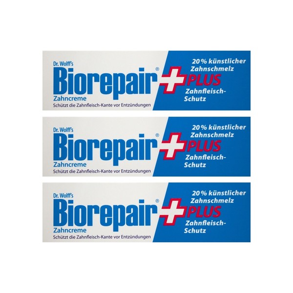 Bior Repair Plus Toothpaste 75ml, 3er Pack (3 x 75 ml)