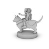 Pixie Warrior on a Corgi Tabletop DND Gaming Miniature