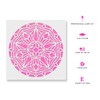Deco Mandala Stencil - Easy-to-Use for Relaxing and Therapeutic Artwork,
