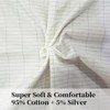 Jffszsd Organic Grounding Sheet 5% Silver for Bed Sleeping Therapy