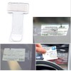 2 Pcs Car Transparent Invoice Ticket Folder Car Windscreen Window