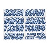 STIFFIE Whipline White/Navy 3" Boat & PWC Registration Decals •