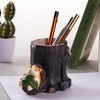 IBWell Desk Pen Toothbrush Pencil Pot Holder,Cute Resin Hedgehog Holder,