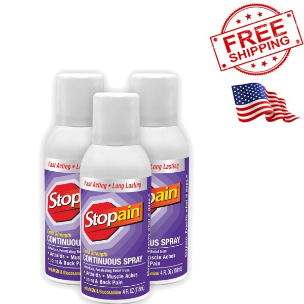 Unbranded Fast-Acting 4oz Pain Relief Spray - Joint & Muscle