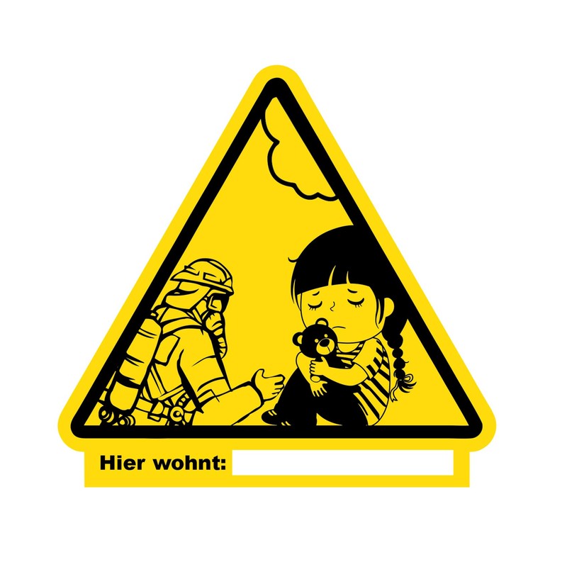 Children's Finder Sticker Set of 2 Fire Protection Control System