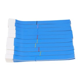 1000pcs Disposable Wristbands Waterproof Tear Resistant Event Paper Bracelets for Children Playground Concert Blue