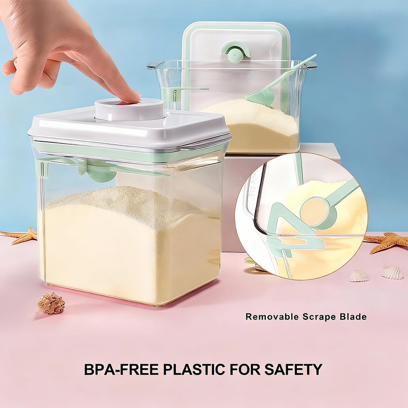 Cozey Daily Formula Dispenser Container with Scraper and Scoop 730g