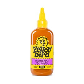 Yellowbird Small Batch Plum Reaper Hot Sauce 9.8 oz. Pantry Size (Medium Hot | 1 Bottle | Made in Texas)