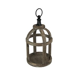 Things2Die4 Brown Wood Hanging Terrarium Succulent Planter Holder Decorative Geometric Box