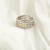 HOLINSE Swim Against the Current Ring Anti-Tarnish,Just Keep Swimming Ring,Unique