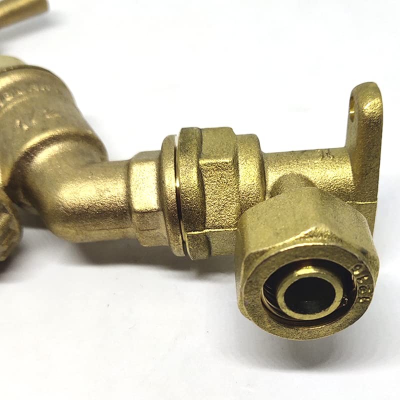 SEIWEI Outdoor Tap 1/2" Standard Garden Hose Connector with Wall