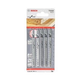 Bosch Hoja de calar Clean for wood 5 piezas T101B