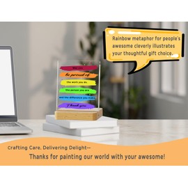 Parxara Appreciation Gifts for Women: 6X4 Thank You & Grateful Gifts for Coworkers, Volunteers, Nurses, Doctors, Bosses, Leaders & Ladies - Christmas & Desk Plaque for Home Office