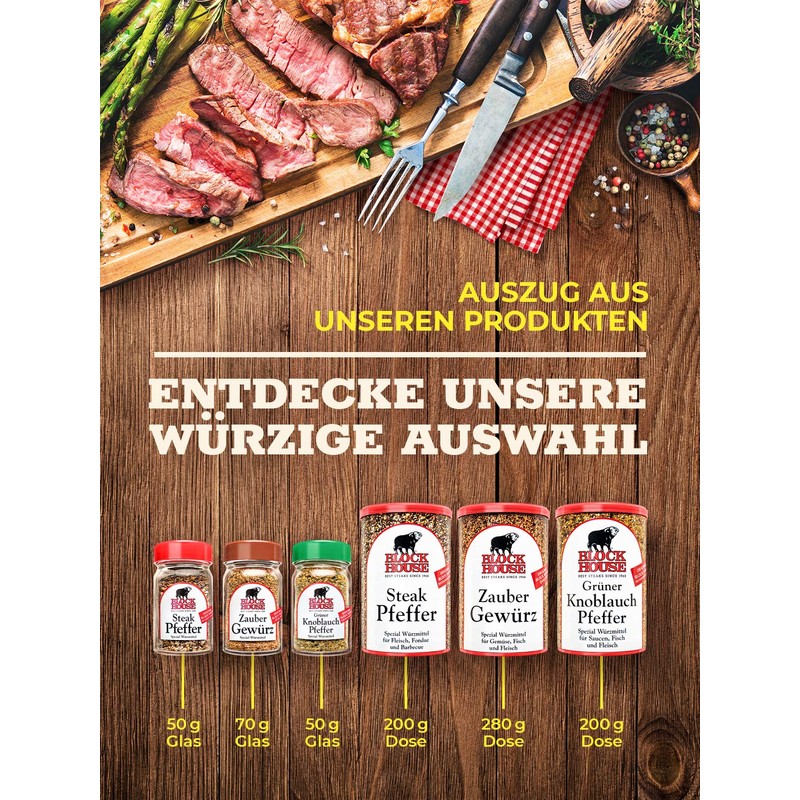 Block House Gewürze 3er Set