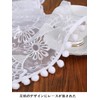 Futupe Table Runner, Lace, White, Floral Pattern, Embroidered, Stylish, Scandinavian