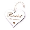 Dekolando Home Accessories Heart Plaque Engraved Toilet Door Sign 13