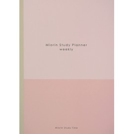 Sunstar Stationery S2638568 Notebook, Study Run Notebook, B5, Week, Miorin, Study Time, Pink