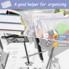 A3 Plastic Zip Wallets - 5PCS A3 Zip Lock Bags