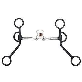 Showman Argentine Shank Bit w/Double Copper Rollers