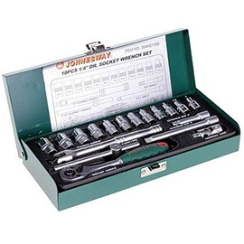 18 Pcs 1/4" Dr. SOCKET WRENCH SET METRIC (4 TO 13 MM)