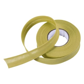 sourcing map 3/4 Inch Single Fold Bias Tape Polyester Continuous Bulk Bias Tape for Sewing, Seaming Quilting Hemming Binding Crafts (Gold 10 Yards)