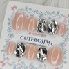 Pink Beam Full Parts Handmade Nail Tips - Oval M