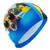 Dallonan Swimming Cap Summer Time Funny Dog and Yellow Duck