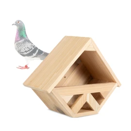 Punchau Cedar Open Mourning Dove Nesting Box for Outdoor - 14L x 11H x 6W Inches Bird Nesting Box - Outdoor Natural Rough Cut Cedar Dove Birdhouse for Outside Nesting with Natural Shingles