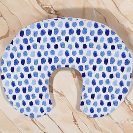 Baby Pillow Case Soft Breathable Flexible U-Shaped Nursing Pillow Protective Cover Nursing Cushion Cover Easy to Clean (C.)