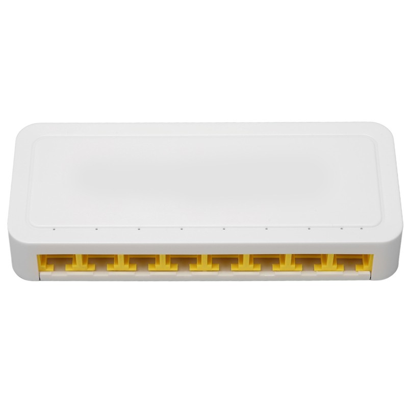 Gigabit Ethernet Switch 8 RJ45 Port Plug and Play Quiet