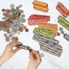 L LIKED 1000 Assorted Flat Striped Coin Wrappers - Pennies,