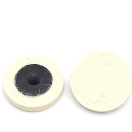 10Pcs 50mm Wool Wheel Wool Felt Polishing Pad Buffing Polishing Wheel Rotary Tool with 1Pc Rod Disk