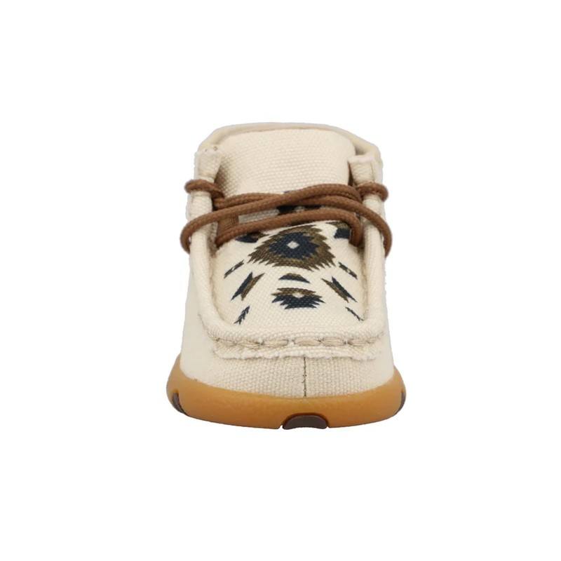 Twisted X Infant's Chukka Driving Moc, Moc Toe, Beige Multi,