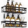 WOWBOX Shower Caddies 2 Pack - Adhesive Hanging Shower Shelf