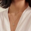 14K Gold Plated Cross Necklace for Women Upgraded Crown Cross