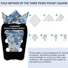 LADIZIO Pocket Square Holder, Pocket Squares for Men, Accessories for