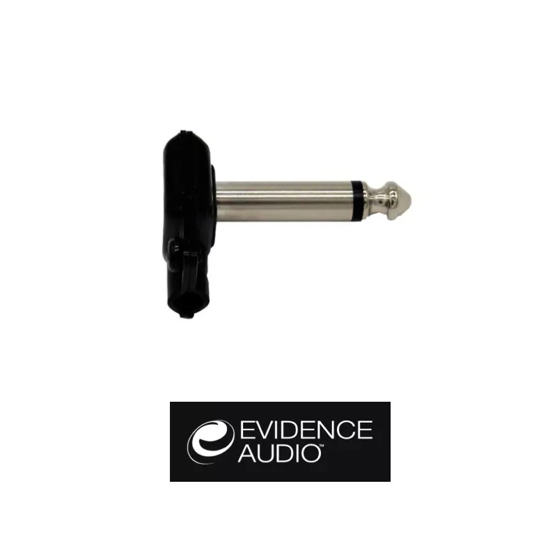 Evidence Audio ESP Soldered Right Angle 1/4 TS Plug, Black