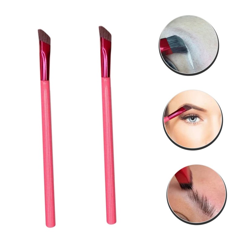 Healeved 2pcs Angled Eyebrow Makeup Brushes for Women Precision Brow