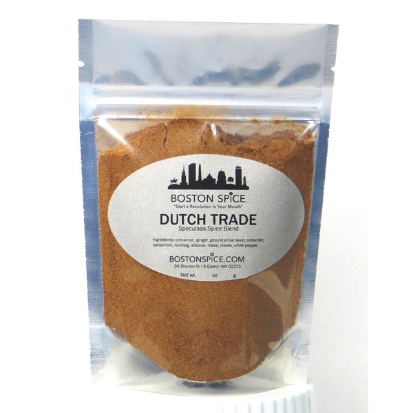 Boston Spice Dutch Trade Speculaas Speculoos Handmade Baking Seasoning Mix Blend Windmill Cookies Cakes Fudge Pancakes Holland Ice Cream Dessert Brownies Protein Shakes Smoothies 2oz/57g 1/2 Cup