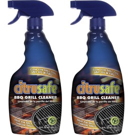 Grill Cleaning Spray - BBQ Grid And Grill Grate Cleanser By Citrusafe (23 oz) (2, 23 oz)