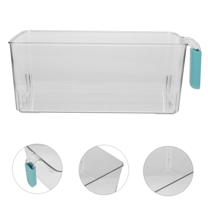 BIUDECO Food Storage Bins Lids Crisper Box for Fridge Fruit