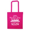 Flox Creative Tote Bag Happy Mother's Day Best Rabbit MummyPink