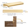 Malimali 10 Pack Gold Edge Finger Pulls for Cabinets 6"